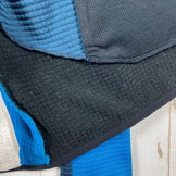 Montura Men's Stretch Color Hoody Jacket, Size Small, Blue. Polyester fleece outerwear jacket with Polartec Power Grid (z000).