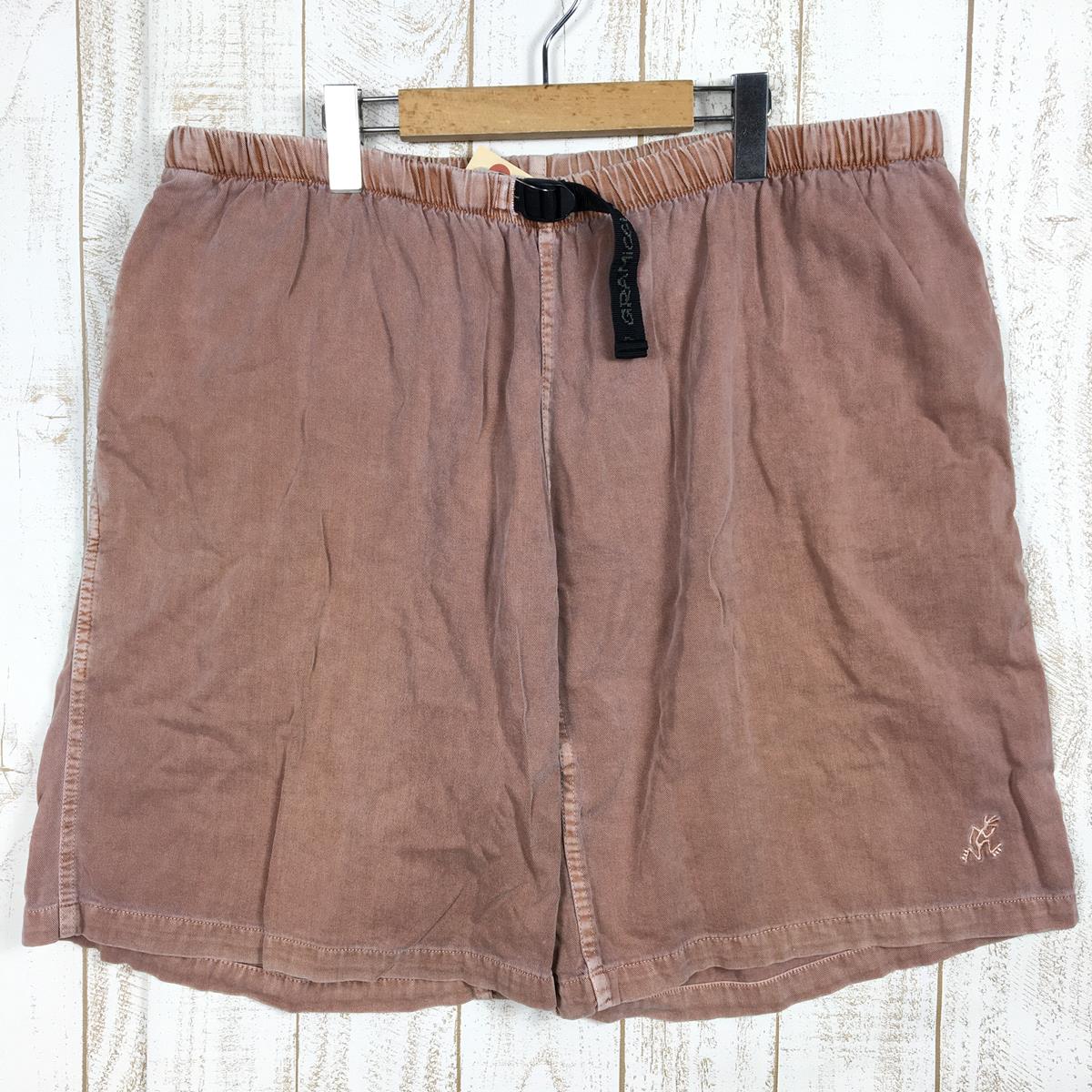 [Men's L Brown] Gramicci (Gramicci) Gramicci Shorts Climbing Pants Made in USA Box Logo Vintage Hard to Find International Men's Cotton Shorts Short Pants Bo