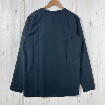 【Men's M ブラック系】 Houdini ( フーディニ ) カバー クルー Cover Crew True Black ポリエステル ウェア トップス インナー シャツ ロングスリーブTシャツ クルーネック 化繊 z00059716 True Black 化 - 0