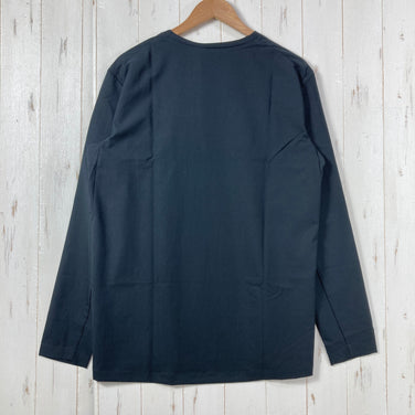 【Men's M ブラック系】 Houdini ( フーディニ ) カバー クルー Cover Crew True Black ポリエステル ウェア トップス インナー シャツ ロングスリーブTシャツ クルーネック 化繊 z00059716 True Black 化