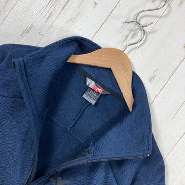 【Men's M ネイビー系】 Millet ( ミレー ) トリベニ ジャケット TRIBENI Jacket ニットセーター調 裏起毛 フリース ポリエステル ウェア トップス アウター ジャケット フリース z00061370  フリース アウター ジャケット