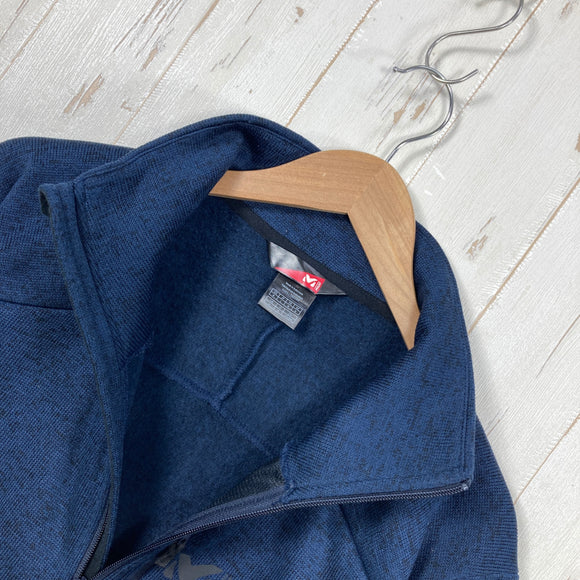 【Men's M ネイビー系】 Millet ( ミレー ) トリベニ ジャケット TRIBENI Jacket ニットセーター調 裏起毛 フリース ポリエステル ウェア トップス アウター ジャケット フリース z00061370  フリース アウター ジャケット