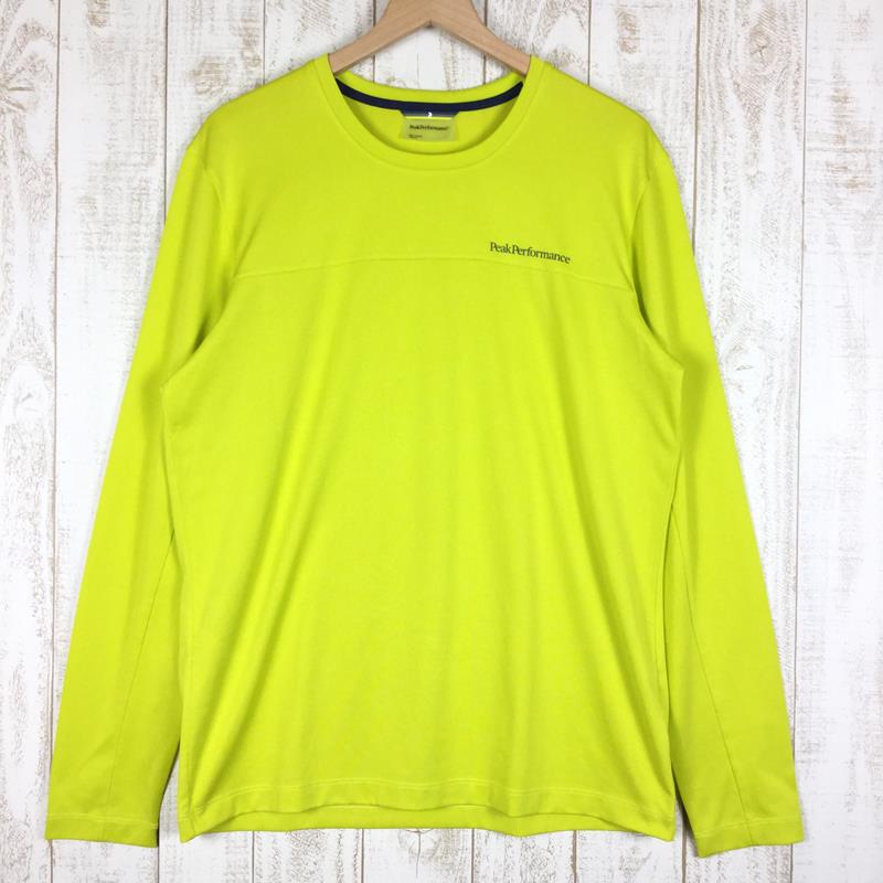 [Men's M Green] Peak Performance Baily Long Sleeve T-shirt G59964001 Men's 74N Dk Acid Synthetic Long Sleeve T-shirt Crew Neck