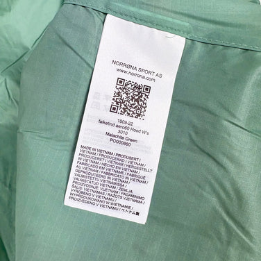 【Women's S グリーン系】 Norrona ( ノローナ ) ファルケティンド エアロ60 フード W's Falketind Aero60 Hood W's 1809-22 3010 Malachite Green z00058264 3010 Malachi