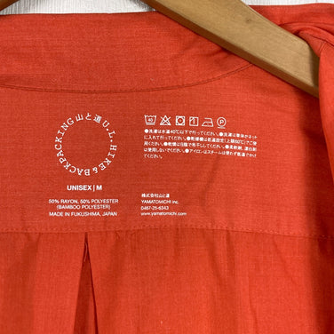 【Unisex M オレンジ系】 Yamatomichi ( 山と道 ) バンブー シャツ Bamboo Shirt バンブーポリエステル 日本製 レーヨン ウェア トップス インナー シャツ ロングスリーブシャツ  z00061016   ロングスリーブシャツ イン