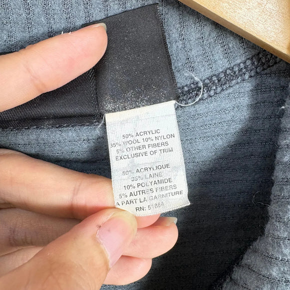 【Men's L グレー系】 2001 Patagonia ( パタゴニア ) オーバーランド プルオーバー Oberland Pullover 生産終了モデル 入手困難 ウール混 USA製 ハーフジップ ウェア トップス アウター ジャケット フリース z000