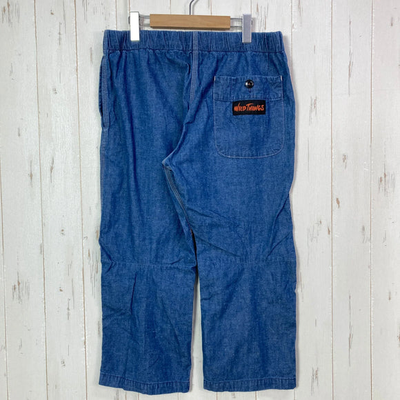 【Men's L ブルー系】 Wildthings ( ワイルドシングス ) デニム クライミング 3/4 レングス クロップドパンツ 生産終了モデル 入手困難 KATO`（カトー）コラボ コットン ウェア ボトムス ロングパンツ コットン z00057277