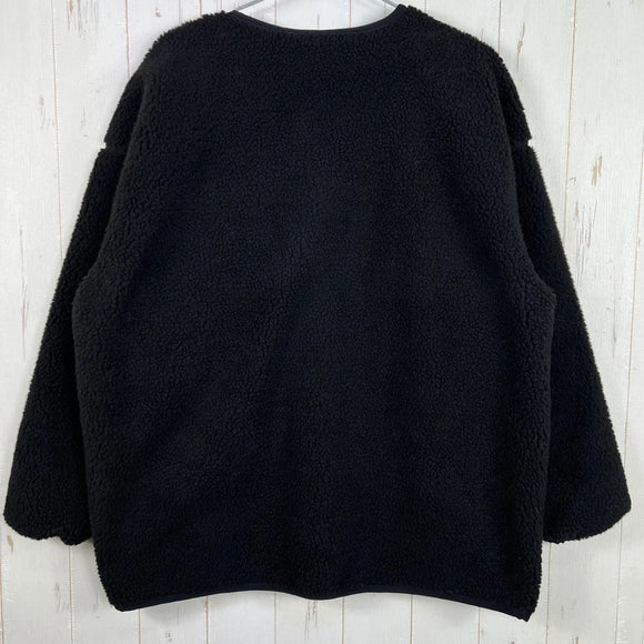 【Women's M ブラック系】 Wildthings ( ワイルドシングス ) フラッフィー ボア カーディガン Fluffy Boa Cardigan WTL24110IS BLACK z00056181 BLACK フリース アウター ジャケット トップス ウェ