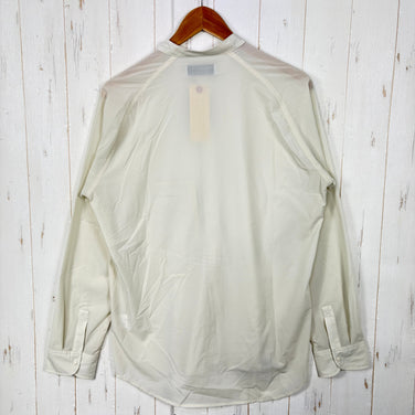 【Unisex 4 アイボリー系】 Axesquin Elements ( アクシーズクインエレメンツ ) ソフト シェル の バンド カラー シャツ Soft Shell Band Collar Shirt ナイロン ウェア トップス インナー シャツ ロングスリーブ