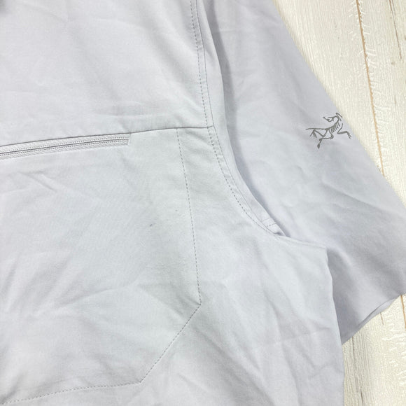 【Men's S グレー系】 Arcteryx ( アークテリクス ) スカイライン ショートスリーブ シャツ Skyline SS Shirt リサイクルポリエステル100% スナップフロント ポリエステル ウェア トップス インナー シャツ ショートスリーブシ