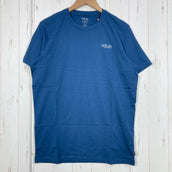 【Men's M ブルー系】 Rab ( ラブ ) スタンス マウンテン ピーク ティー Stance Mountain Peak Tee QCB-66 Tempest Blue z00058278 Tempest Blue コットン ショートスリーブTシャツ ク