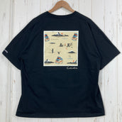 【Men's XL ブラック系】 Columbia ( コロンビア ) クレストトゥーバレーショートスリーブT シャツ コットン ウェア トップス インナー シャツ ショートスリーブシャツ コットン z00059477  コットン ショートスリーブシャツ インナー シ