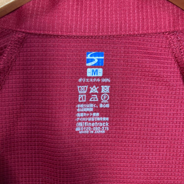 【Men's M レッド系】 Finetrack ( ファイントラック ) ドラウト エア ジップ ネック Drought Air Zip Neck ポリエステル ウェア トップス インナー シャツ ロングスリーブシャツ 化繊 z00059826  化繊 ロングス