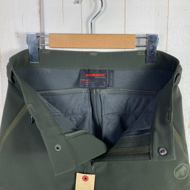 【Men's 46 グリーン系】 Mammut ( マムート ) ウィンター ハイキング ソフトシェル パンツ Winter Hiking SO Pants ポリエステル ウェア ボトムス ロングパンツ フリース z00054695  フリース ロングパンツ ボトムス