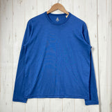 【Unisex M ブルー系】 HERENESS（ヒアネス） ドライ ウール ティーシャツ ロングスリーブ DRY WOOL T-SHIRT LONG SLEEVE ウール混 / NIKKE AXIO ウール ウェア トップス インナー シャツ ロングスリーブTシャ