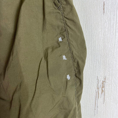 男女通用 3 绿色 Mannenrou Micro Rip Nylon Harvest Trainer，尼龙裤，长裤 (z00054002)。