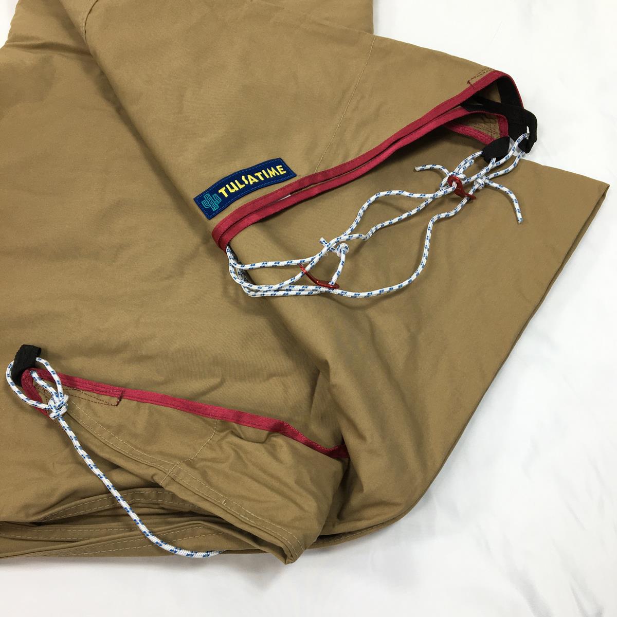 [OneSize 米色] Tent-mark Designs × Tulsatime 飞鼠翼 13 英尺 Tc 篝火版防水布 MF-TC15 防水布露营装备