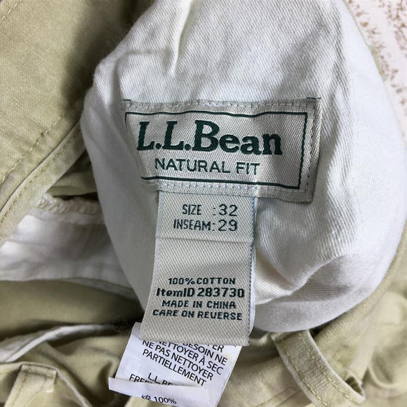 【Men's 32-29 イエロー系】Llbean ( エルエルビーン ) ナチュラルフィット コットン カーキ パンツ Natural Fit Cotton Khaki Pants 283730 International Men's コットン ロングパンツ ボトムス ウェア - 【公式】2ndGEAR（セカンドギア）Webショップ【登山用品・アウトドア用品専門 買取販売店】