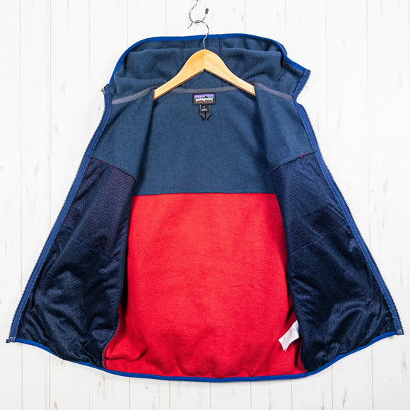 【Men's S ネイビー系】 2018 Patagonia ( パタゴニア ) ライトウェイト シンチラスナップティー フーディー LW SYNCH SNAP-T HOODY CSRD 生産終了モデル 入手困難 ポリエステル ウェア トップス アウター ジャケット