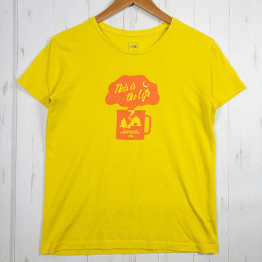 【Women's M イエロー系】 The North Face ( ザ・ノースフェイス ) キャンプ マグ Tシャツ Camp Mug T-shirt コットン ウェア トップス インナー シャツ ショートスリーブTシャツ クルーネック コットン z00052022 - 【公式】2ndGEAR（セカンドギア）Webショップ【登山用品・アウトドア用品専門 買取販売店】