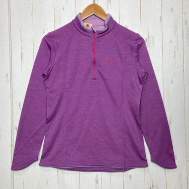 【Women's M パープル系】 Foxfire ( フォックスファイヤー ) TS ウール ハーフジップ TS Wool Half Zip トランスウェットウール / メリノウール混 ポリエステル ウェア トップス インナー シャツ ロングスリーブシャツ 化繊 z0