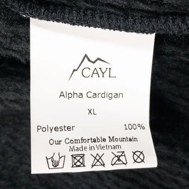 【Unisex XL ブラック系】 Cayl ( ケイル ) アルファ カーディガン Alpha Cardigan ポリエステル ウェア トップス アウター ジャケット フリース ポーラテック・アルファダイレクト z00051118 フリース アウター ジャケット ト - 【公式】2ndGEAR（セカンドギア）Webショップ【登山用品・アウトドア用品専門 買取販売店】