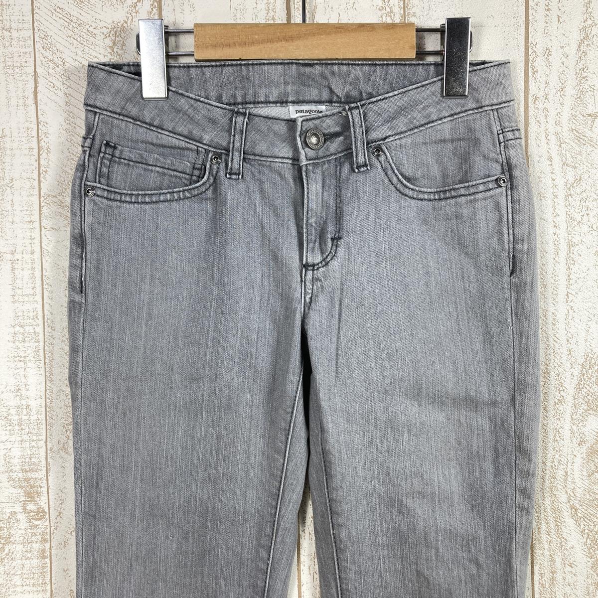 【Women's 24 グレー系】 Patagonia ( パタゴニア ) ローライズ ストレート ジーンズ Low-Rise Straight Jeans ストレッチ デニムパンツ 56931 International Women's LRW コットン ロングパンツ