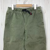 【Men's S グリーン系】 Gramicci ( グラミチ ) クロップド クライミングパンツ Cropped Climbing Pant 生産終了モデル 入手困難 ウェビングベルト ガゼットクロッチ コットン ウェア ボトムス ショーツ ショートパンツ コット