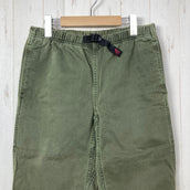 【Men's S グリーン系】 Gramicci ( グラミチ ) クロップド クライミングパンツ Cropped Climbing Pant 生産終了モデル 入手困難 ウェビングベルト ガゼットクロッチ コットン ウェア ボトムス ショーツ ショートパンツ コット