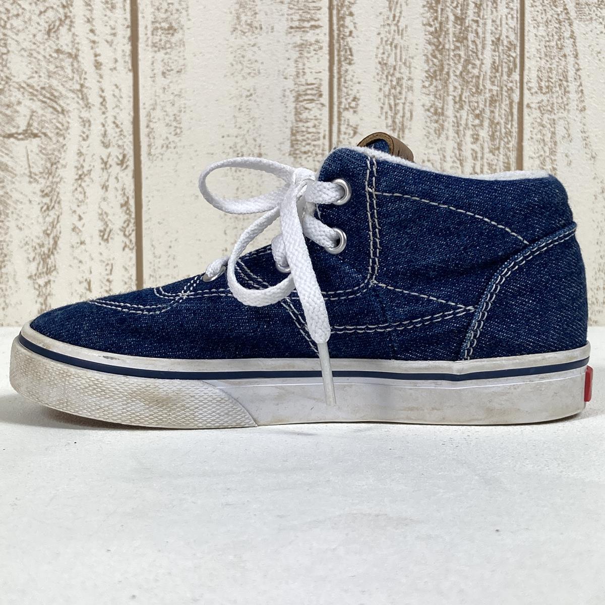 [Boys 14.0cm Navy] Vans Baby Half Cab Kids Sneakers Skate Shoes 721454 Boys Denim Sneakers Lifestyle Shoes Footwear