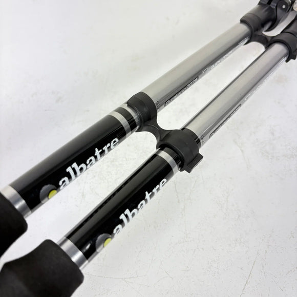 【125cm ブラック系】 Albatre（アルバートル） カムロック トレッキングポール アルミ ポール ストック トレッキングポール z00059585  トレッキングポール ポール ストック