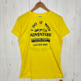 【Unisex L イエロー系】 1980s Adventure Unlimited（アドベンチャー アンリミテッド） スキーツーリング コットンティー 企業ユニフォーム系 入手困難 ビンテージ コットン ウェア トップス インナー シャツ ショートスリーブTシャツ