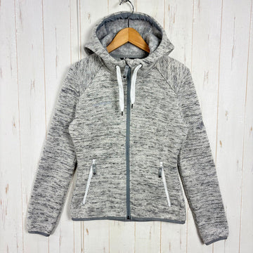【Women's XS グレー系】 Mammut ( マムート ) チャムエラ ミッドレイヤー フーデッド ジャケット アジアンフィット Chamuera ML Hooded Jacket AF Women 裏起毛｜ニットフリース ポリエステル ウェア トップス アウタ