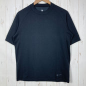 【Men's M ブラック系】 Goldwin ( ゴールドウィン ) リポーズ Tシャツ Re-Pose T-Shirt C3fit（シースリーフィット） ポリエステル ウェア トップス インナー シャツ ショートスリーブTシャツ クルーネック 化繊 z00058