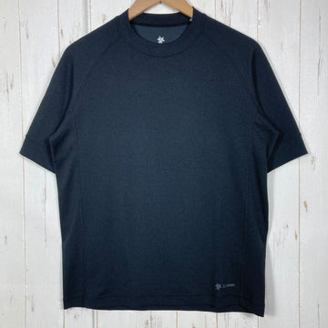 【Men's M ブラック系】 Goldwin ( ゴールドウィン ) リポーズ Tシャツ Re-Pose T-Shirt C3fit（シースリーフィット） ポリエステル ウェア トップス インナー シャツ ショートスリーブTシャツ クルーネック 化繊 z00058