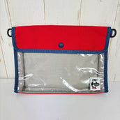 【OneSize レッド系】 Chums ( チャムス ) リサイクルチャムスクリアケースL Recycle CHUMS Clear Case L ポリエステル バッグ ストレージ パッキングサック スタッフサック インナーポーチ z00056615  スタッフサ