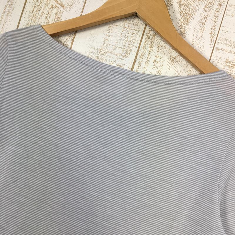 【Women's L グレー系】 The North Face ( ザ・ノースフェイス ) マイクロボーダー ポケット Tシャツ Micro Border Pocket T-Shirt Asian Women's  タイツ インナー シャツ トップス ウェア