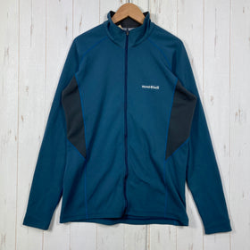 【Men's M ネイビー系】 Montbell ( モンベル ) ウイックロン ZEOサーマル ジャケット Men's Wickron ZEO Thermal Jacket Men's 吸汗速乾 裏面起毛 UVカット ポリエステル ウェア トップス インナー シャ