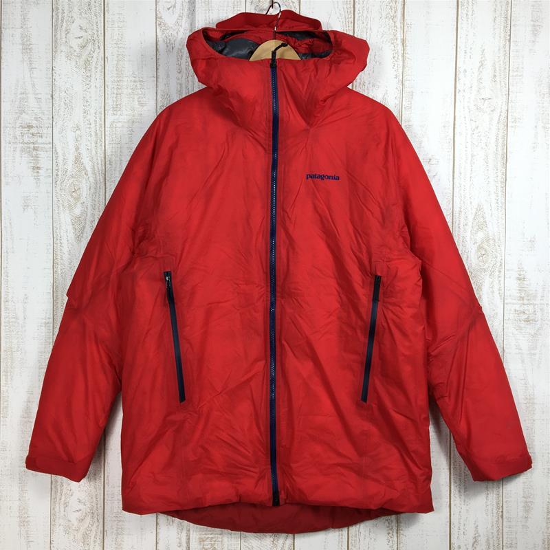 【Men's L レッド系】 Patagonia ( パタゴニア ) マイクロパフ ストーム ジャケット Micro Puff Storm Jacket プルマフィル インサレーション H2No防水 フーディ ビレイパーカ 生産終了モデル 入手困難 84130 I