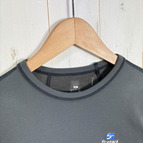 【Men's S グレー系】 Finetrack ( ファイントラック ) ドライレイヤー ウォーム ロングスリーブ Dry Layer Warm Long Sleeve 耐久撥水 保温 抗菌防臭 ウェア トップス インナー シャツ ロングスリーブTシャツ クルー