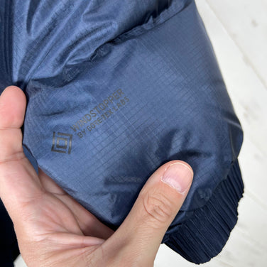 【Men's M ネイビー系】 The North Face ( ザ・ノースフェイス ) ウィンド ストッパー ヌプシ フーディ WS Nuptse Hoodie ダウン ウェア トップス アウター ジャケット ダウンインサレーション GORE-TEX Windst