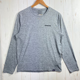 【Men's S グレー系】 2020 Patagonia ( パタゴニア ) ロングスリーブ キャプリーン クール デイリー グラフィック シャツ Long-Sleeved Capilene Cool Daily Graphic Shirt PLFE ポリエステ