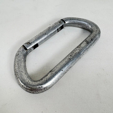 【OneSize シルバー系】 SMC ( Seattle Manufacturing Corporation ) ヴィンテージ D型 カラビナ Vintage D Carabiner ストレートゲート ロッククライミングギア z00061777  ロッククライミン