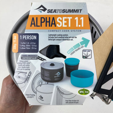 【OneSize グレー系】 Sea To Summit ( シートゥーサミット ) アルファ クックセット 1.1 Alpha Pot Cook Set 1.1 アルミ クックウェア クッカー コッフェル z00059741  クッカー コッフェル クックウェア