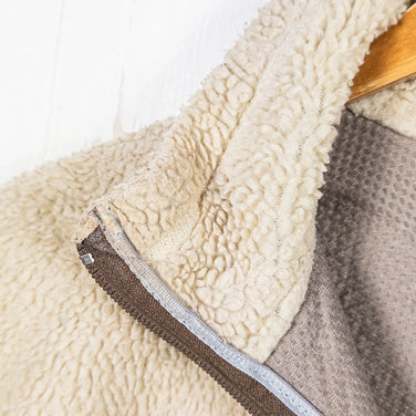 [男款 M 米色] 2009 Patagonia Classic Retro-X 夹克 NWM / 自然色 x 蘑菇棕色，稀有颜色，难以找到，涤纶上衣