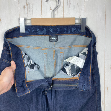 【Men's M ネイビー系】 La Sportiva ( ラ・スポルティバ ) エルド ジーンズ Eldo Jeans インディゴ オーガニックコットン ウェア ボトムス ロングパンツ コットン z00059646 インディゴ コットン ロングパンツ ボトムス ウ
