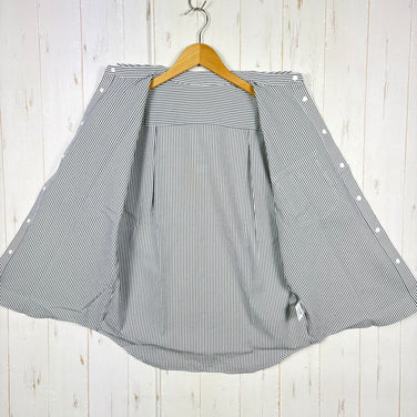 【Women's S グレー系】 Ridge Mountain Gear ( リッジマウンテンギア ) ベーシック ショートスリーブ シャツ ストライプ Basic Short Sleeve Shirt Stripe  Grey × White z00055799 G