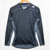 【Men's O グレー系】 Adidas ( アディダス ) テックフィット ベース ロングスリーブ Techfit Base Long Sleeve ポリエステル ウェア トップス インナー シャツ ロングスリーブTシャツ クルーネック 化繊 z0005225 - 【公式】2ndGEAR（セカンドギア）Webショップ【登山用品・アウトドア用品専門 買取販売店】