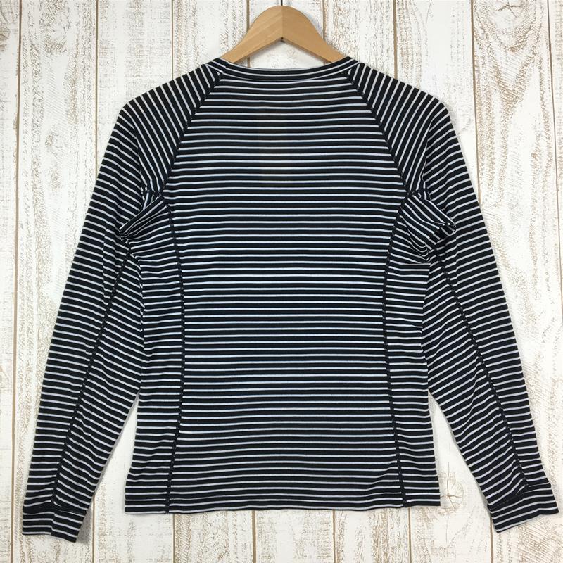 【Women's L ブラック系】 Columbia ( コロンビア ) オムニウィック ボーダー ロングスリーブ Tシャツ クルーネック 速乾 PL2629 Women's  化繊 ロングスリーブTシャツ クルーネック インナー シャツ トップス ウェア