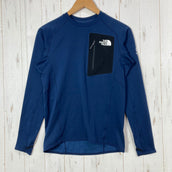 【Unisex S ネイビー系】 The North Face ( ザ・ノースフェイス ) エクスペディション ドライ ドット クルー Expedition Dry Dot Crew DotKnit 吸汗速乾 サムホール SUMMIT SERIES ポリエステル ウェ